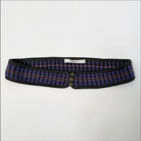 Prada Accessories - Vintage Prada knit belt